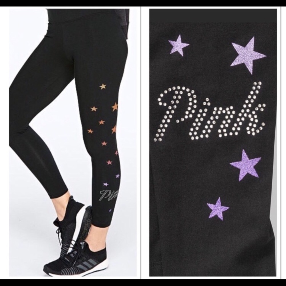 NWOT VS Pink Star Leggings